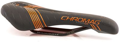 Chromag Lynx DT MTB Saddle - Black - Tight Orange - 135mm Wide, Black - Tight Orange